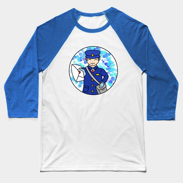 Cute postman Baseball T-Shirt by Andrew Hau